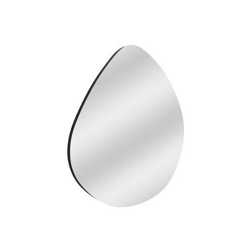 Miroir Décoratif Abstrait Rimus 60x60cm Bois Noir