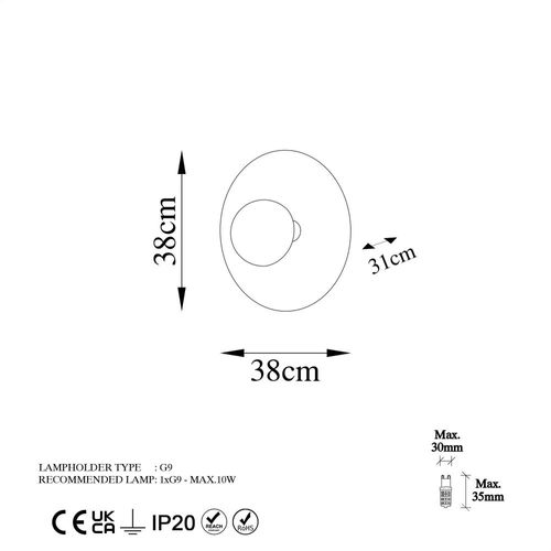 Applique Murale En Métal Kurt