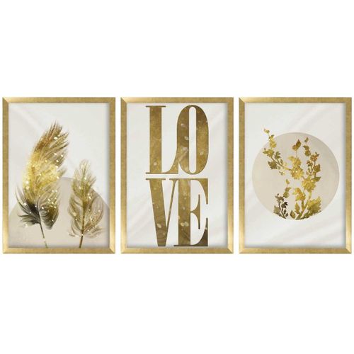 Ensemble De 3 Tableaux Décoratifs Love
