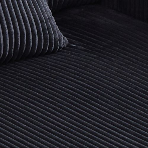 Fauteuil Revêtement En Velours Côtelé, Avec Ports USB Et LED