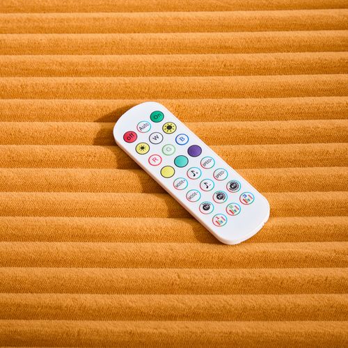 Fauteuil Revêtement En Velours Côtelé, Avec Ports USB Et LED