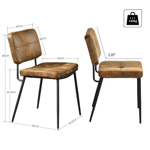 Ensemble Table Extensible Noire + 4 Chaises Suédine