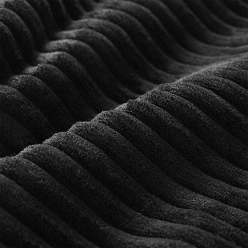 Canapé D'angle, 3 Places, Avec Repose-pieds, Revêtement En Velours Côtelé