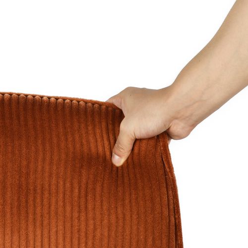 Fauteuil De Bureau Siège Pivotant Hauteur Réglable En Velours Côtelé