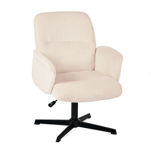 Fauteuil De Bureau Siège Pivotant Hauteur Réglable En Velours Côtelé