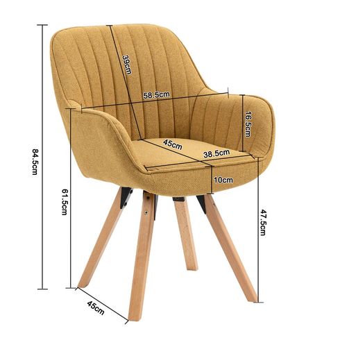 Table Salle à Manger Avec 4 Chaises, Ensemble De 5 Meubles, Bois Clair + Vert + Jaune