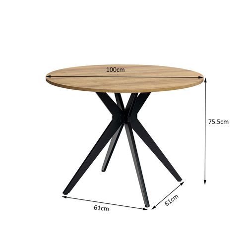 Table Salle à Manger Avec 2 Chaises, Ensemble De 3 Meubles, Bois Clair + Gris