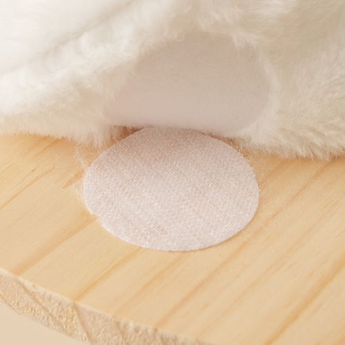 Arbre à Chat Hauteur 98 Cm En Bois, Avec 3 Plateformes, 1 Pompon, Tapis Amovibles