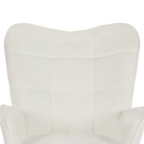 Fauteuil De Jardin à Bascule - Revêtement Blanc Apaisant Pour Balcon