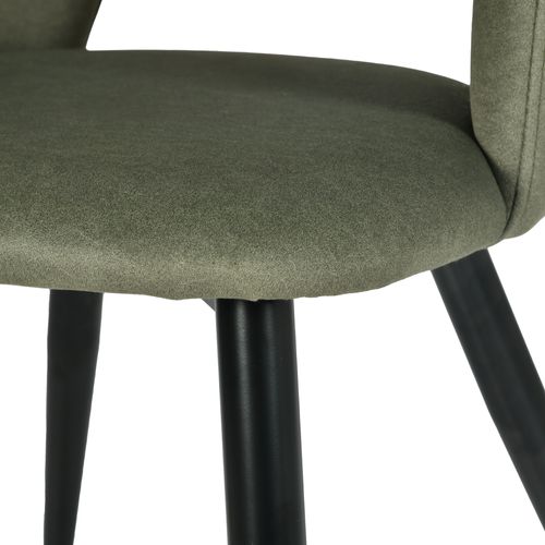 Lot De 2 Chaises De Salle à Manger Rembourrée En Tissu Adapté Aux Animaux De Compagnie, Vert