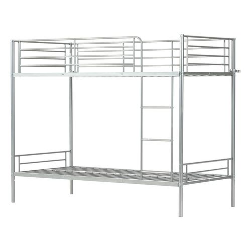 Lit Superposé 2 Places 90x190cm Pour Enfant, Gris