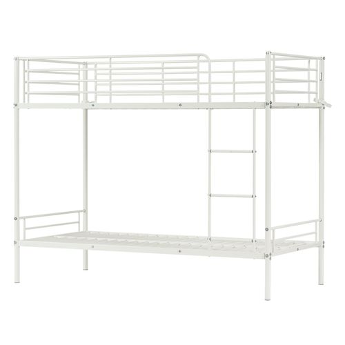 Lit Superposé 2 Places 90x190cm Pour Enfant, Blanc