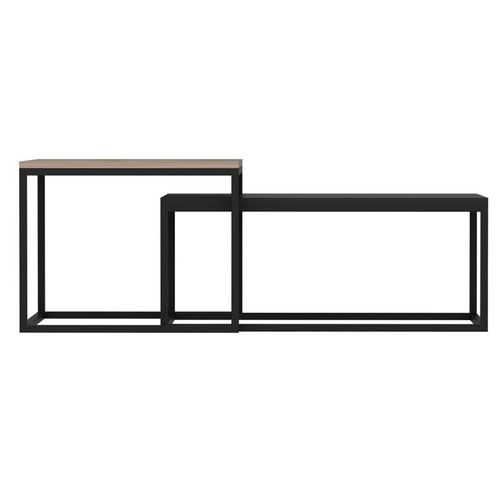 Table Basse - Leka - Rectangulaire - Anhtracite - 72 X 45 X 37 Cm