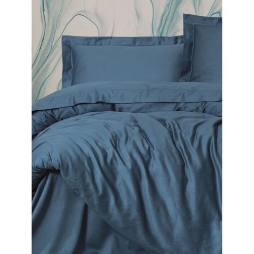 Parure De Lit- 1 Housse De Couette 220 X 240 Cm + 2 Taies D'oreiller 60 X 60 Cm - Bleu