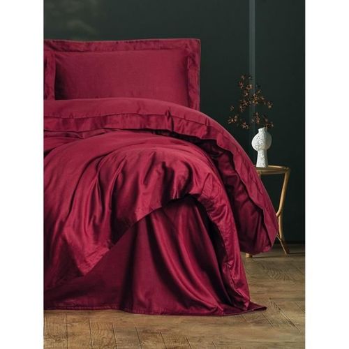 Parure De Lit - 1 Housse De Couette 220 X 240 Cm + 2 Taies D'oreiller 60 X 60 Cm - Rouge