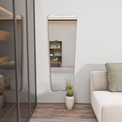 Miroir Décoratif Baxola L55xh150cm Bois Noir