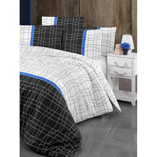Parure De Lit - 1 Housse De Couette 220 X 240 Cm + 2 Taies D'oreiller 60 X 60 Cm - 65% Coton