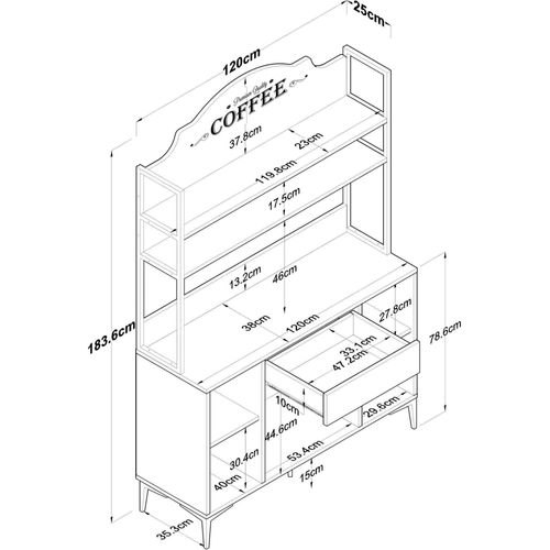 Buffet De Cuisine En Aggloméré Coffee