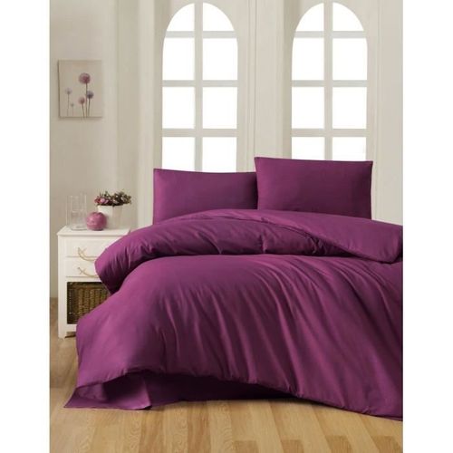 Parure De Lit - 1 Housse De Couette 220 X 240 Cm + 2 Taies D'oreiller 60 X 60 Cm - 100% Coton