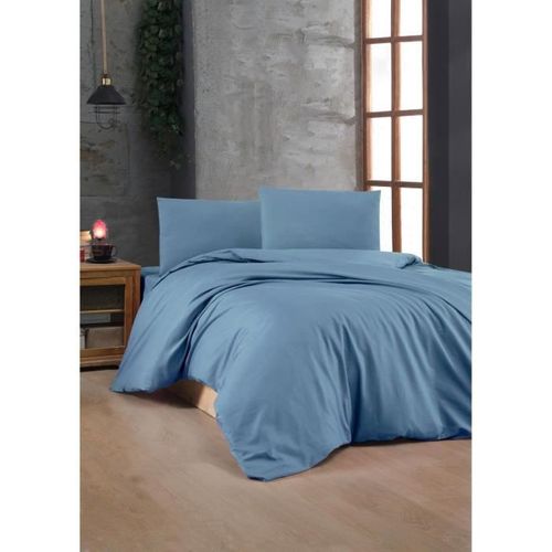 Parure De Lit - 1 Housse De Couette 220 X 240 Cm + 2 Taies D'oreiller 60 X 60 Cm - 100% Coton
