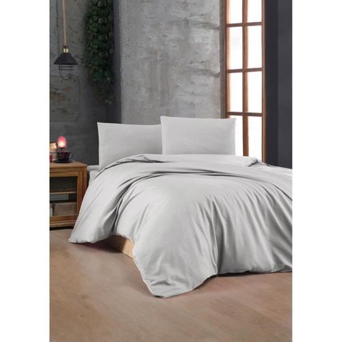 Parure De Lit - 1 Housse De Couette 220 X 240 Cm + 2 Taies D'oreiller 60 X 60 Cm - 100% Coton