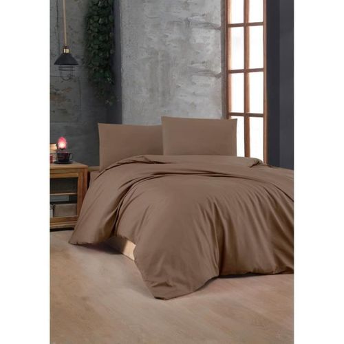 Parure De Lit - 1 Housse De Couette 220 X 240 Cm + 2 Taies D'oreiller 60 X 60 Cm - 100% Coton