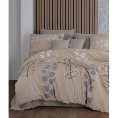 Parure De Lit - 1 Housse De Couette 220 X 240 Cm + 2 Taies D'oreiller 60 X 60 Cm - 100% Coton