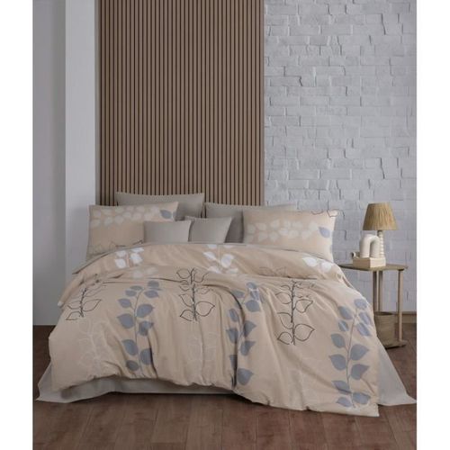 Parure De Lit - 1 Housse De Couette 220 X 240 Cm + 2 Taies D'oreiller 60 X 60 Cm - 100% Coton