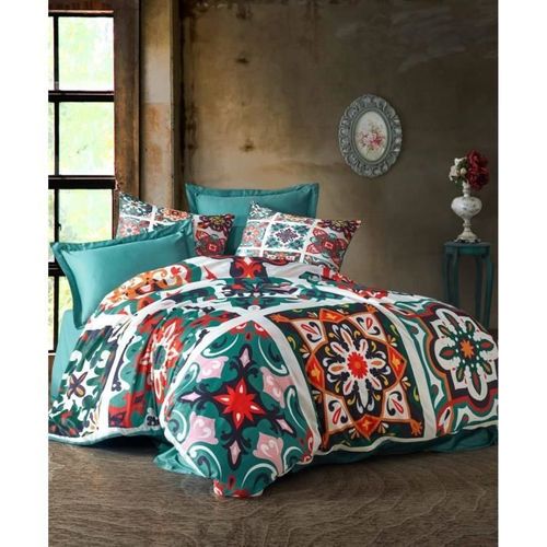 Parure De Lit - 1 Housse De Couette 220 X 240 Cm + 2 Taies D'oreiller 60 X 60 Cm - 100 % Polyester