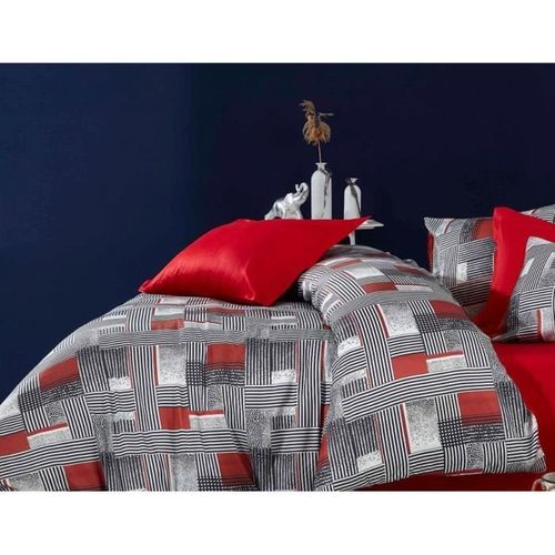 Parure De Lit - 1 Housse De Couette 220 X 240 Cm + 2 Taies D'oreiller 60 X 60 Cm - 100 % Polyester