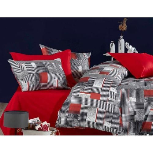 Parure De Lit - 1 Housse De Couette 220 X 240 Cm + 2 Taies D'oreiller 60 X 60 Cm - 100 % Polyester