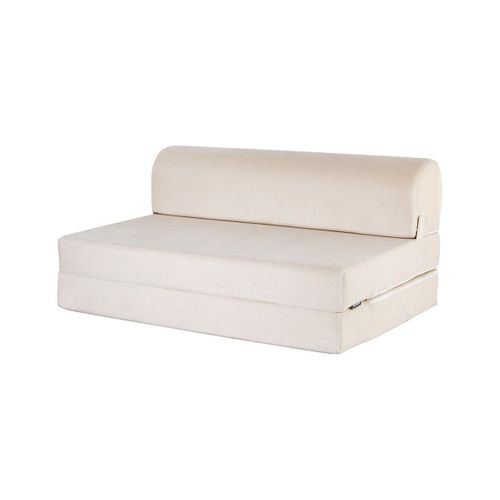 Canapé Convertible En Tissu Velours L120 Cm