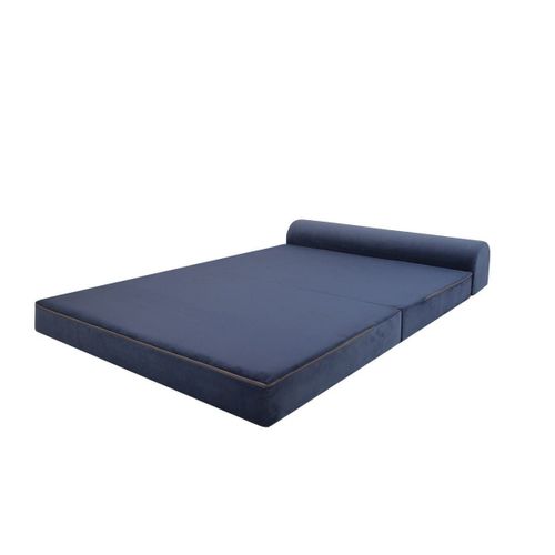 Canapé Convertible En Tissu Velours L120 Cm