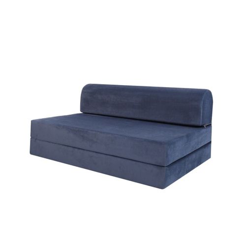 Canapé Convertible En Tissu Velours L120 Cm