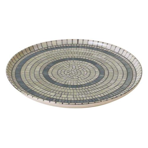 Assiette En Céramique Mosaique 28 Cm (lot De 6)
