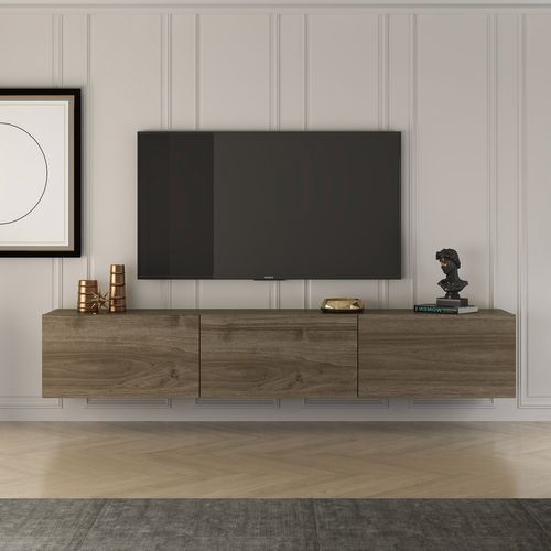 Meuble TV En Bois "west" - 150 X 32 X 30 Cm - Noyer