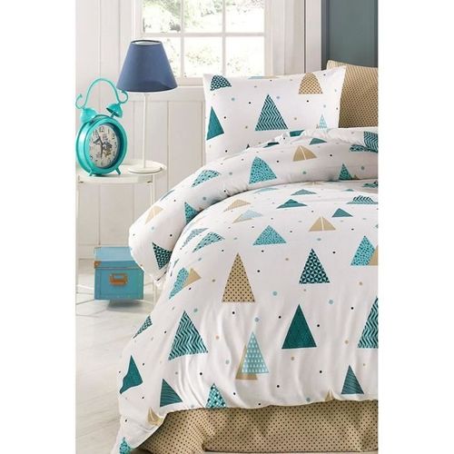 Parure De Lit - 1 Housse De Couette 220 X 240 Cm + 2 Taies D'oreiller 60 X 60 Cm - 65% Coton