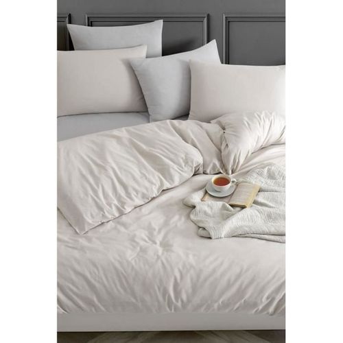 Parure De Lit - 1 Housse De Couette 220 X 240 Cm + 2 Taies D'oreiller 60 X 60 Cm - 70% Coton