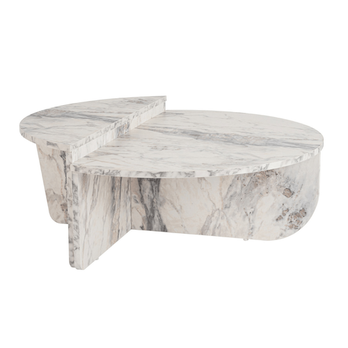 Table Basse En Aggloméré Podium Marbre Freesia