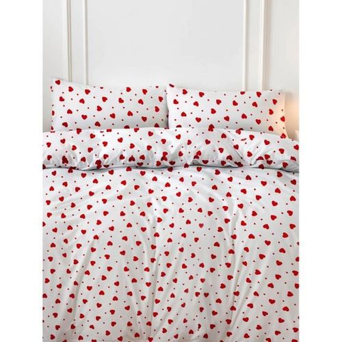 Parure De Lit - 1 Housse De Couette 220 X 240 Cm + 2 Taies D'oreiller 60 X 60 Cm - 50% Coton