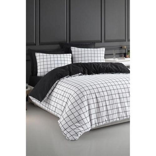 Parure De Lit - 1 Housse De Couette 220 X 240 Cm + 2 Taies D'oreiller 60 X 60 Cm - 65% Coton