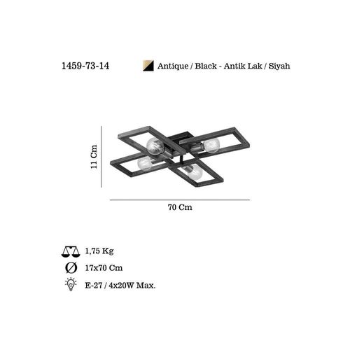Suspension En Métal Era