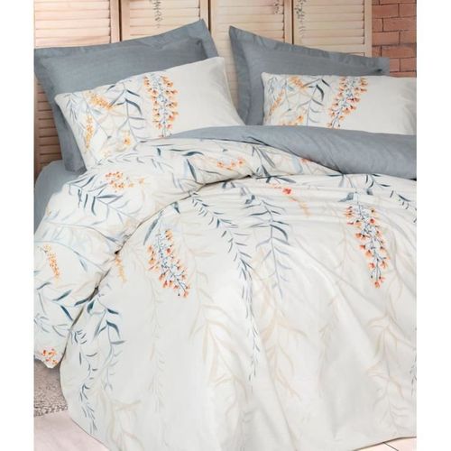 Parure De Lit - 1 Housse De Couette 220x 240 Cm + 2 Taies D'oreiller 60 X 60 Cm - Bleu