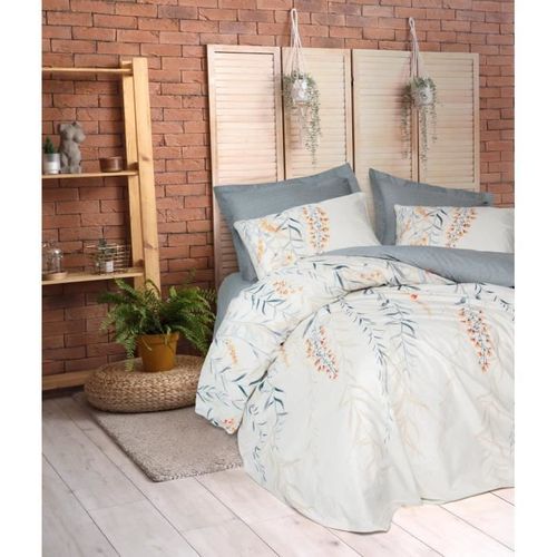 Parure De Lit - 1 Housse De Couette 220x 240 Cm + 2 Taies D'oreiller 60 X 60 Cm - Bleu