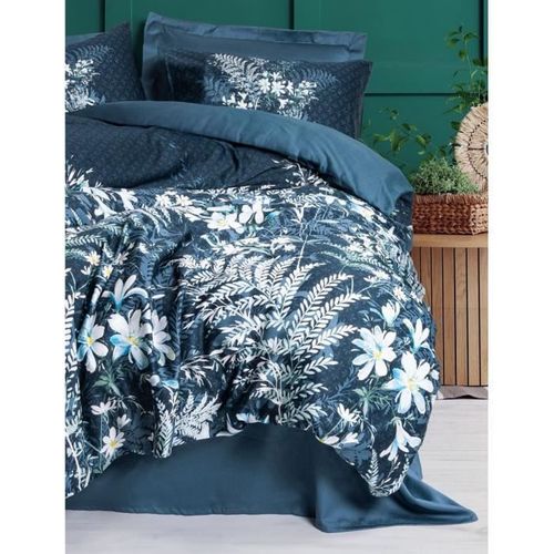 Parure De Lit - 1 Housse De Couette 220 X 240 Ccm + 2 Taies D'oreiller 60 X 60 Cm - Vert