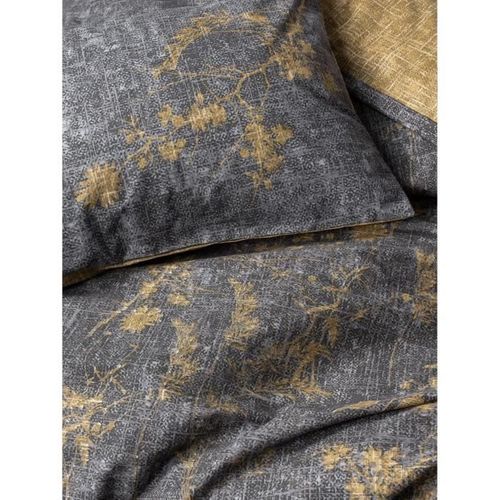 Parure De Lit - 1 Housse De Couette 220 X 240 Cm + 2 Taies D'oreiller 60 X 60 Cm - Moutarde