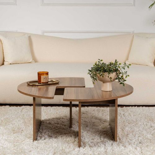 Table Basse En Aggloméré Moira Noyer