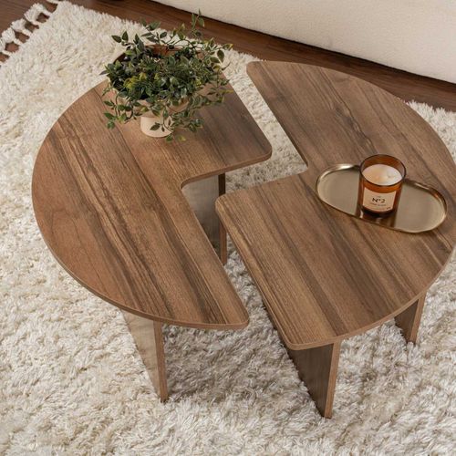 Table Basse En Aggloméré Moira Noyer