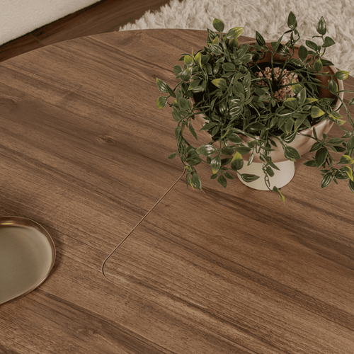 Table Basse En Aggloméré Moira Noyer