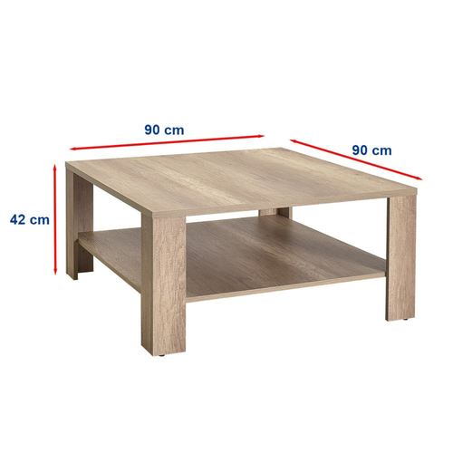 Table Basse 1 Étagère L90 Cm